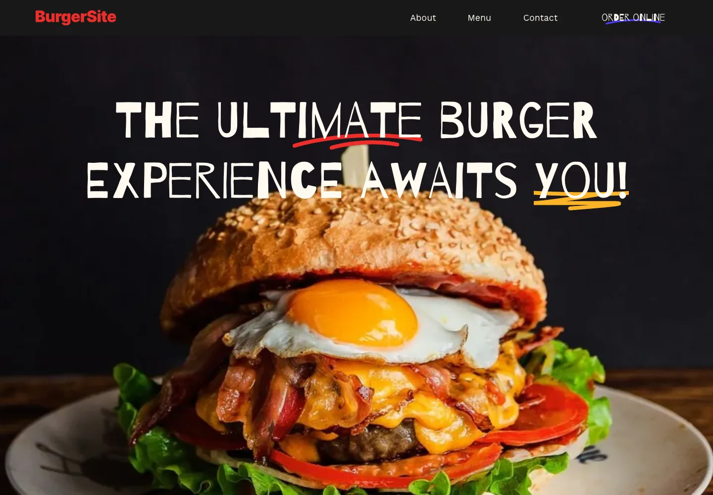 BurgerSite website preview
