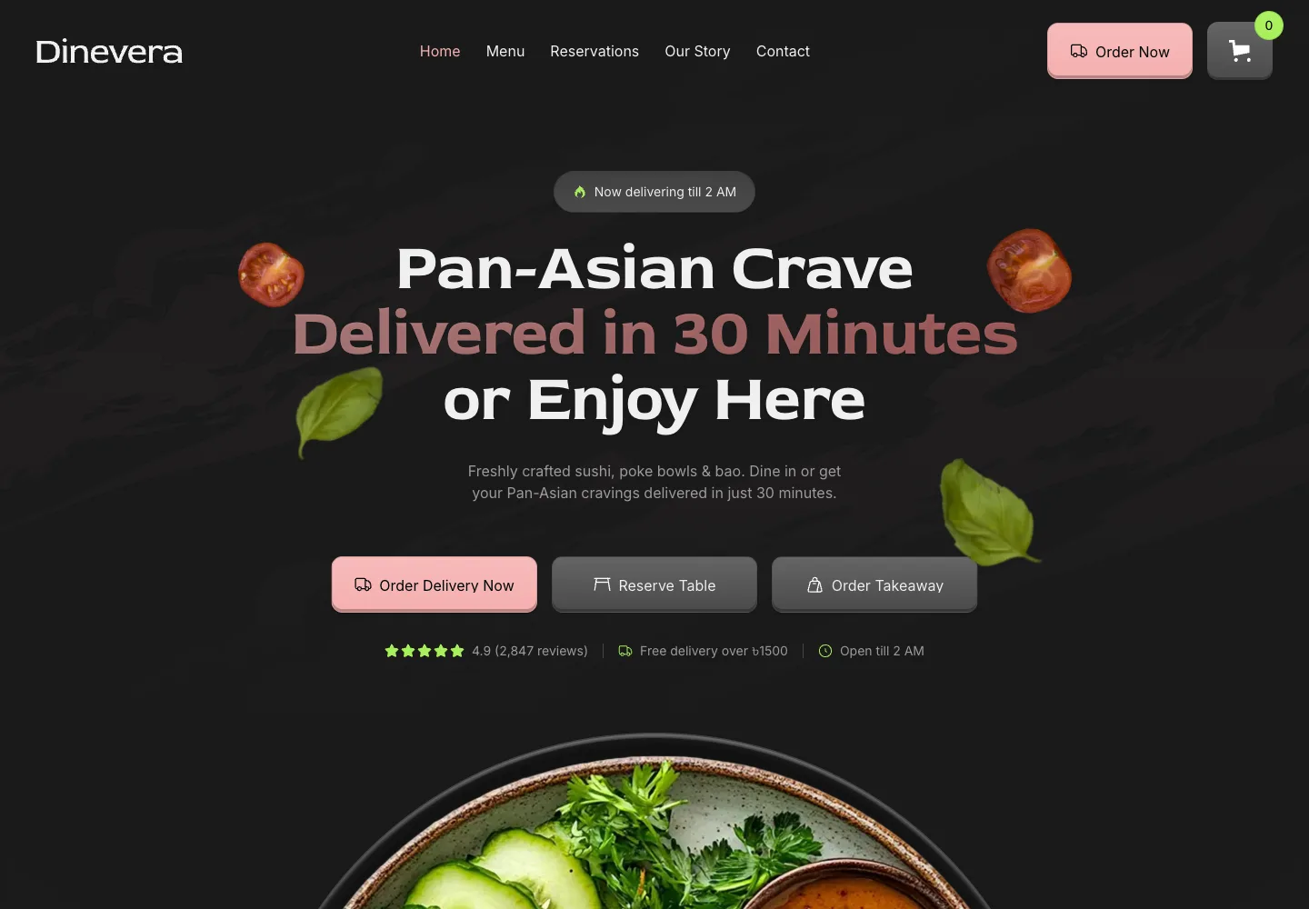 Dinevera website preview