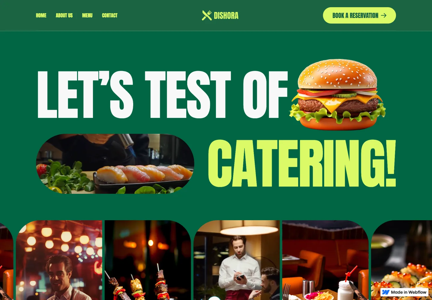 Dishora website preview