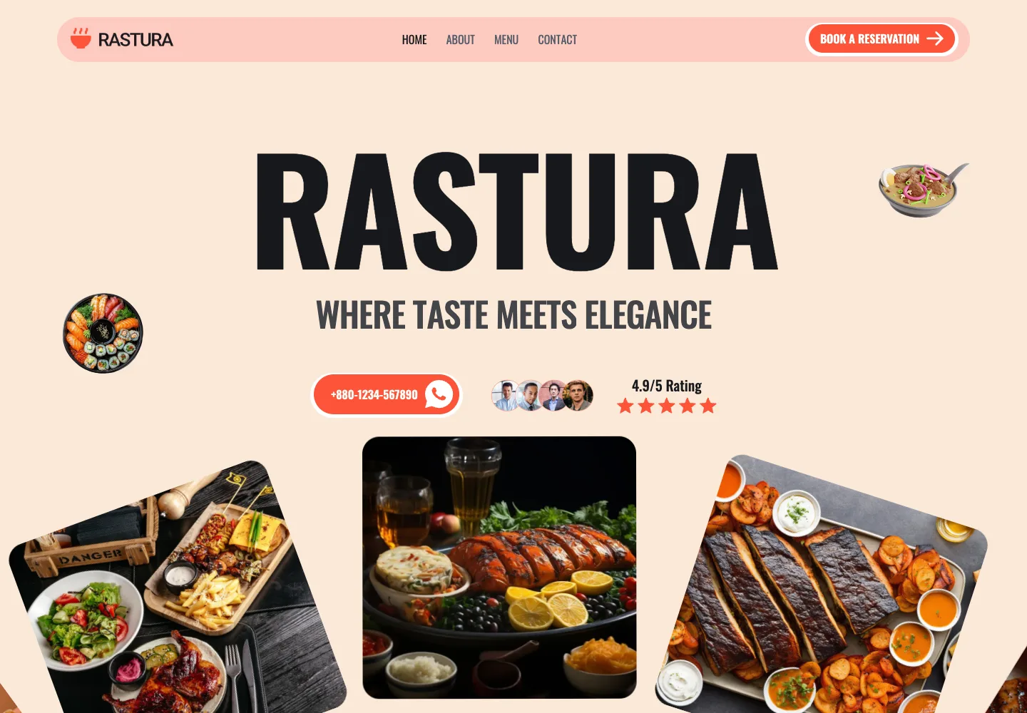 Rastura website preview